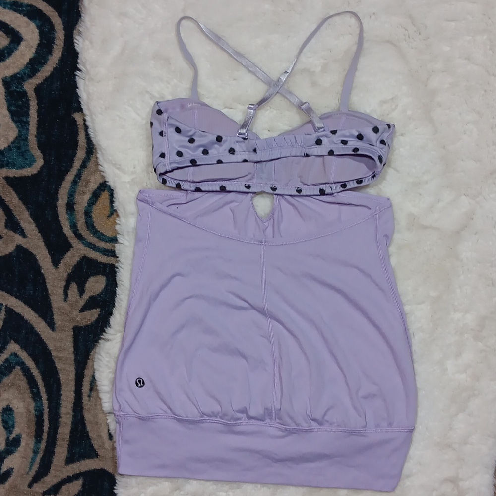 Lululemon athletic purple tank top womens sz 4 - Picture 4 of 11